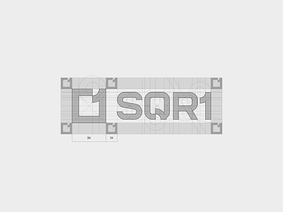SQR1 Development - Logo construction branding construction development golden ratio logo logo grid logotype mark minimal symbol typography