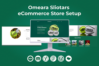 Omeara Sliotars eCommerce Store Setup attractive website business website design graphic design illustration landing page responsive website web design website design