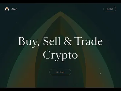 Concept of Landing Animation animation background pattern button card clean crypto design gold green landing minimal pattern scroll smooth smooth scroll typography ui