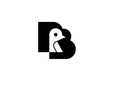 RB bird brand branding design elegant graphic design illustration letter logo logotype mark minimalism minimalistic modern monogram rb sign