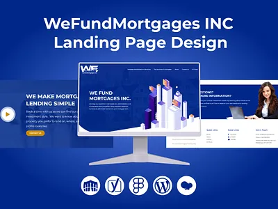 WeFundMortgages INC Landing Page Design attractive website business website design graphic design illustration landing page responsive website web design website design
