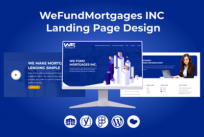 WeFundMortgages INC Landing Page Design attractive website business website design graphic design illustration landing page responsive website web design website design