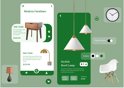 Furniture Mobile App UI design app design furniture mobile ui ux