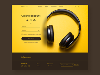 Sign up page concept design sign up ui ux uxui uxui design web design