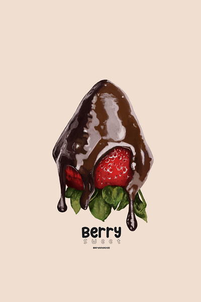 Berry Sweet design illustration typography vector