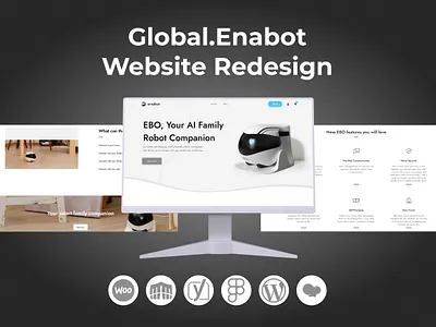 Global.Enabot Website Redesign attractive website business website design graphic design illustration landing page responsive website web design website design