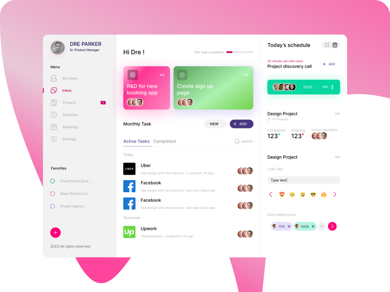 SaaS product UI by Parth Panchal on Dribbble