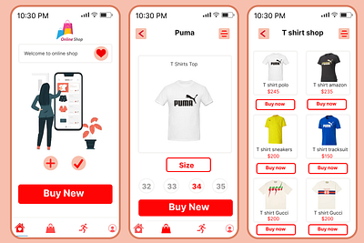 E commerce app design appdesign branding design graphic design ui uiux uiux design web design