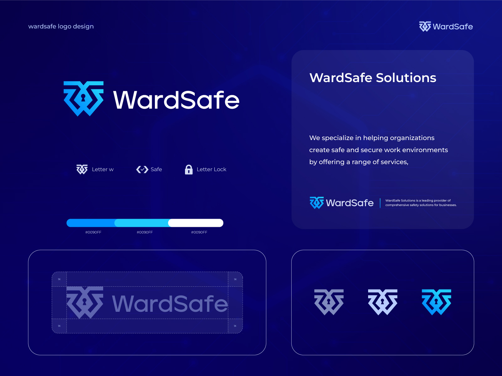 wardsafe logo design ai app icon best logo brand identity branding business corporate cyber design inteligency logo logo creation logo design logo maker logos modern modern logo new logo rakibcrt security