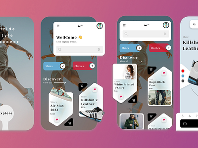 Sneek Peak Shoe App UI