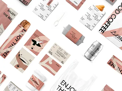 Lilbee: Lazy Romantic and Dry Rose Coffee Packaging branding design graphic design illustration logo logodesign ui vector visualidentity