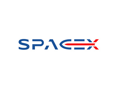 SpaceX Logo Redesign brand brand identity branding design exploration icon identity logo logotype mark minimal rocketship space spaceship spacex symbol typography wordmark