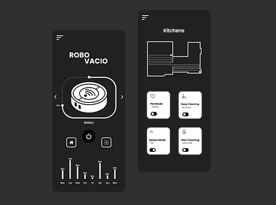 ROBOVACIO application design branding desain graphic design ui ux