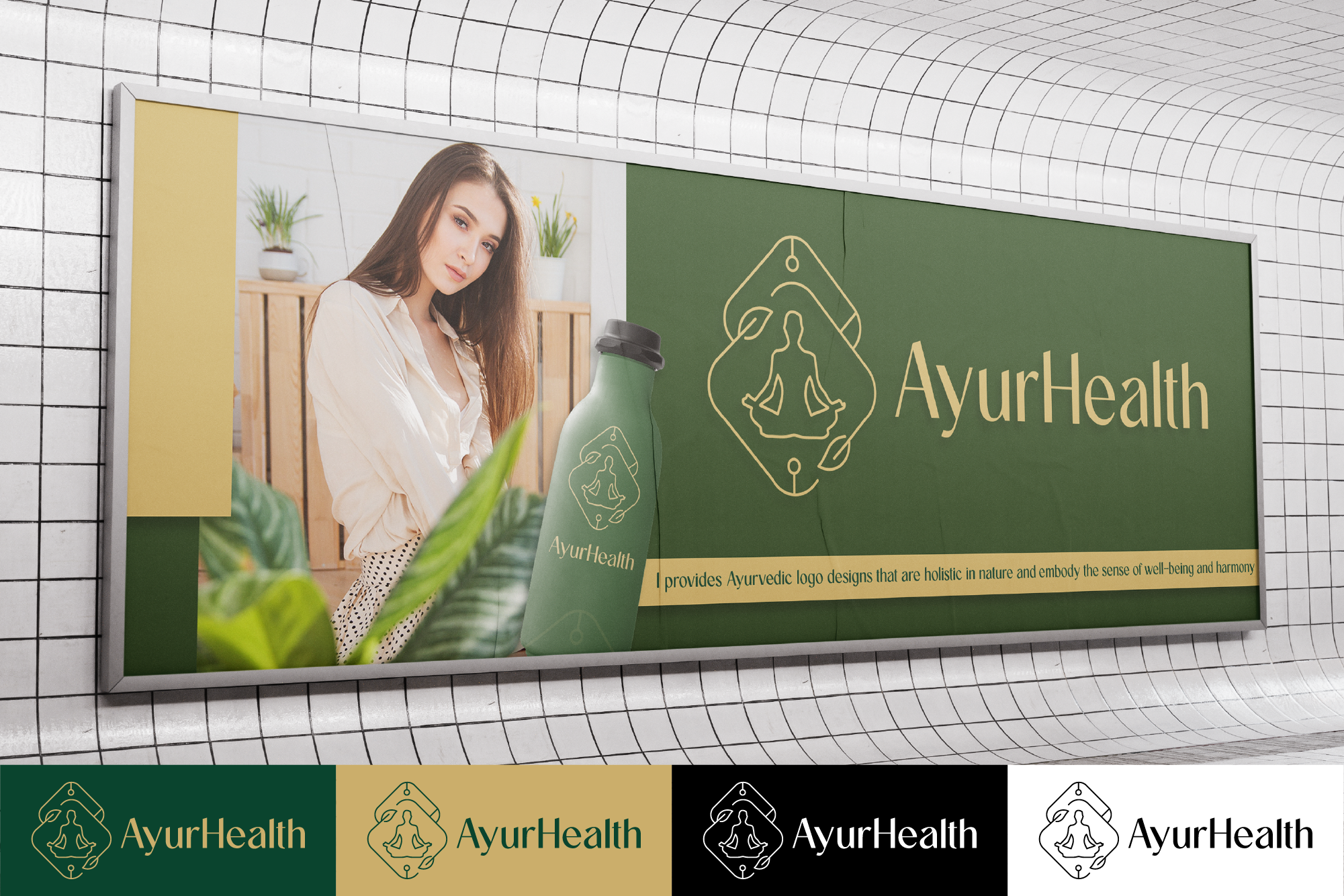 Modern Ayurvedic Logo Design, Vector Illustration Stock Illustration -  Illustration of leaf, treatment: 269013534