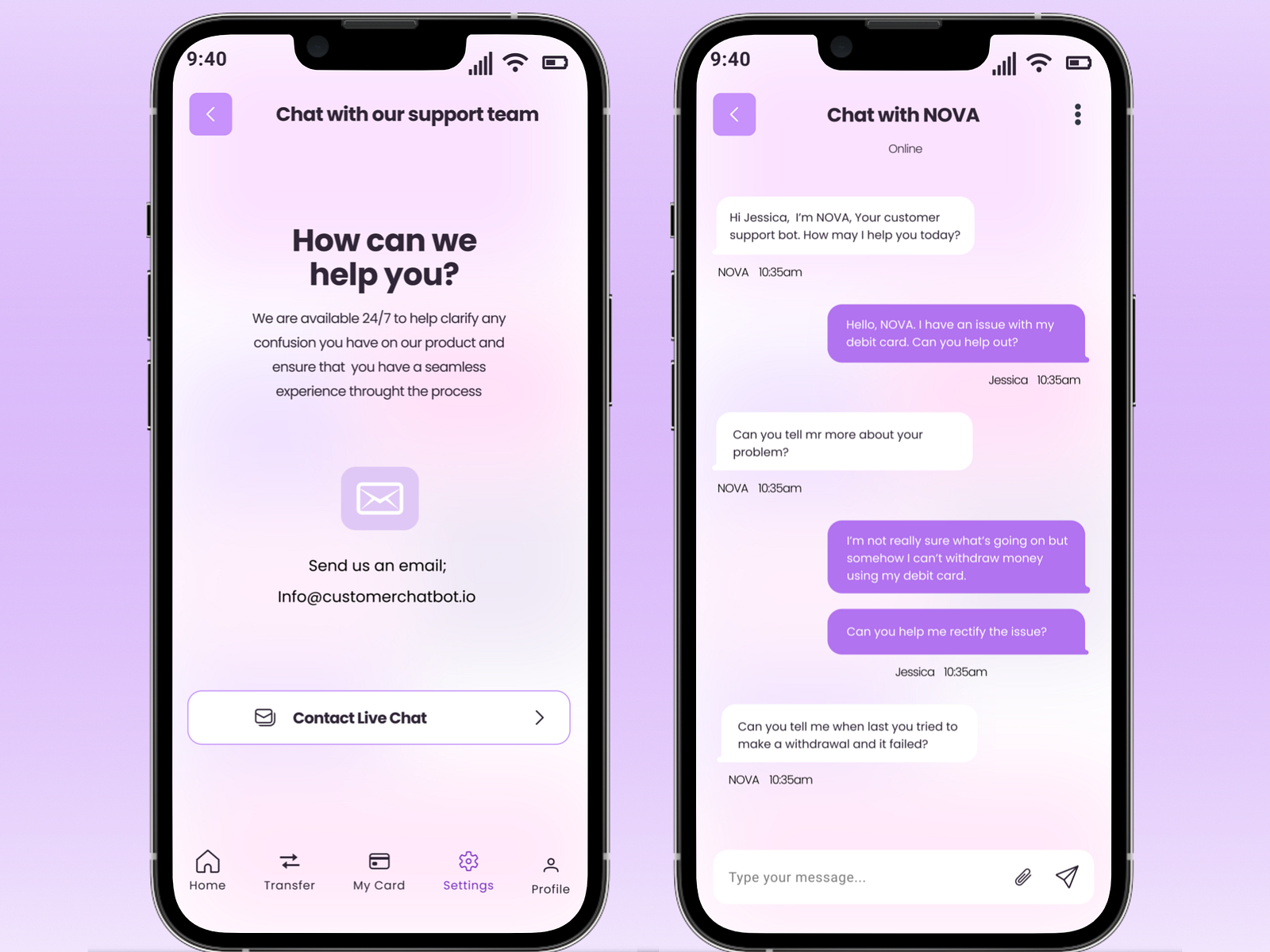 Conversational Chatbot UI by Stella Nk on Dribbble