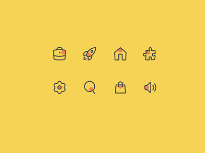 Elegant Icon Set ⭐ app appdesign branding design elegant figma iconpack icons logo sketch ui