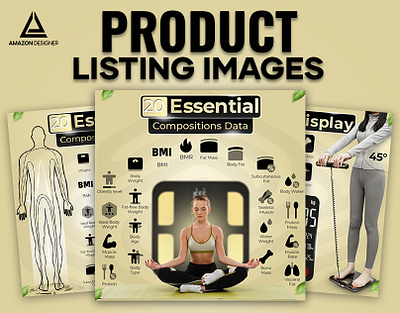 Listing Images for Body Weight Scale a content adobe illustrator adobe photoshop amazon listing amazon listing design amazpn listing images branding ebc enhanced brand content graphic design listing design listing images motion graphics post design product listing social media post