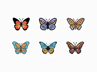 Vector Butterflies Collection vectors