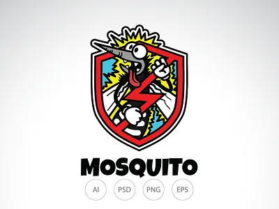 Mosquito Zapper Logo bug logo bug trap bug trapper logo cartoon logo mosquito logo mosquito repellant logo repellant logo zapper logo