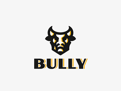 Bully bull design logo