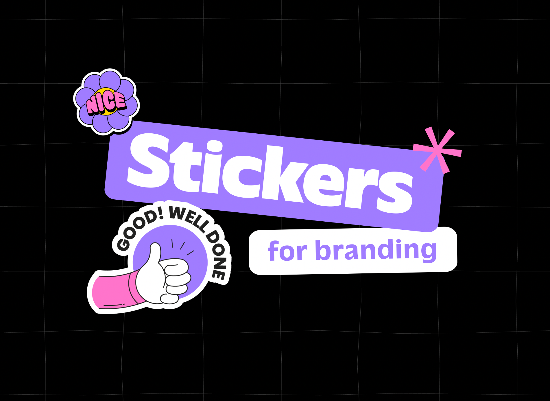 Stickers for branding animation branding design graphic design illustration stickers typography