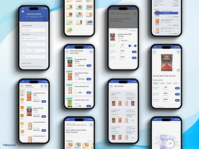 Connecting Retailers to Distributors | B2B | Order & Manage Ship android blue branding design ecommerce empty state food graphic design grocery home home screen illustration logo onboarding shipments ui ui ux ux vector