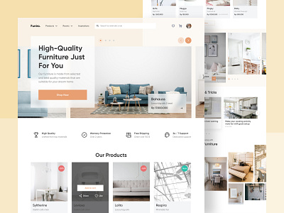 Furniture Shop Website design figma graphic design ui ux