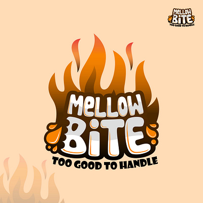 MELLOW BITE (A Fast Food Restaurant Logo) branding cartoon design fast food graphic design illustration logo restaurant typography vector