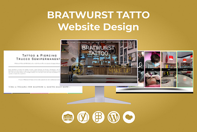 BRATWURST TATTO Website Design attractive website business website design graphic design illustration landing page responsive website web design website design