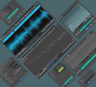 Audio Editor design desktop graphic design illustration ui