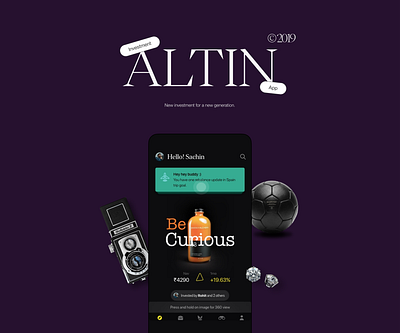 Altin app - New investment for a new generation app design finance investment modern new ui ux
