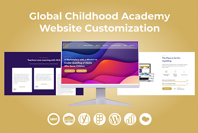 Global Childhood Academy Website Customization attractive website business website design graphic design illustration landing page responsive website web design website design