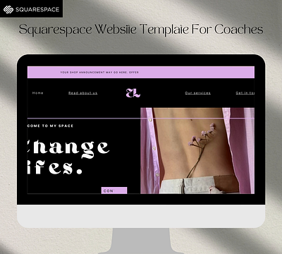 Website Template for Coach branding template coach template editable template graphic design life coach template virtual assistants website for coach website template