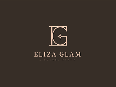 ELIZA GLAM is an elegant monogram logo beauty brand identity brandidentity branding clothing brand creativelogo design elegant logos fashion fashion brand graphic design logo logo design logodesign logomark minimalistdesign monogram sym typography vector