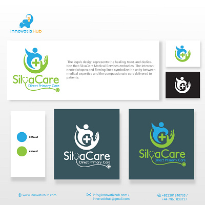 Medical Logo - Silva Care Medical Service advertisingagency branding care logo compssionatecare graphicdesigner hand logo homecare logo illustration innovatixhub logo logo mark logodesign marketing medical logo medicallogo medicine logo minimalist logo silvecaremedicalservices typography vector