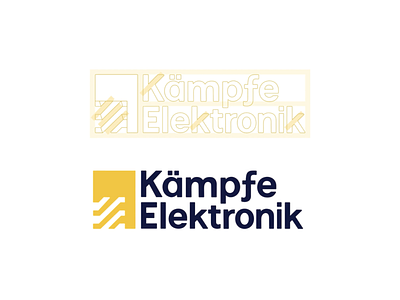 Kämpfe Elektronik - Logo Design app branding design graphic design illustration logo vector