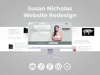 Susan Nicholas Website Redesign attractive website business website design graphic design illustration landing page responsive website web design website design