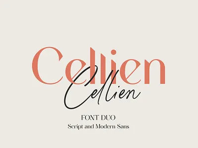 Cellien - Font Duo branding calligraphy design fonts graphic design handlettering illustration logo typeface typography ui