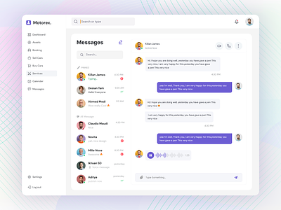 Chat Screen Design - Web Application adobe xd ai app design in figma apps chat chat screen chat screen design chatbox chatbox dashboard dashboard design figma messaging screen saas ui uiux ux vr web app web design