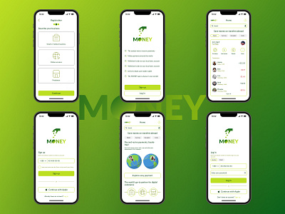 Mobile app for making payments around the world branding design graphic design illustration money ui ui ux design ux web design