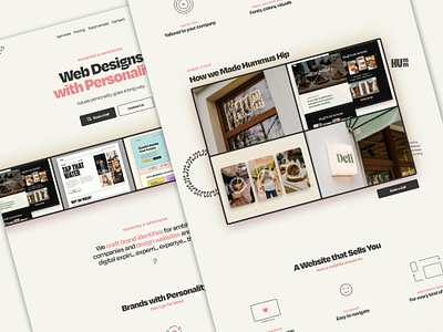 Landing Page for a Design Agency part 3 agency designer graphic design home home page landing page portfolio ui web design webdesign website website design
