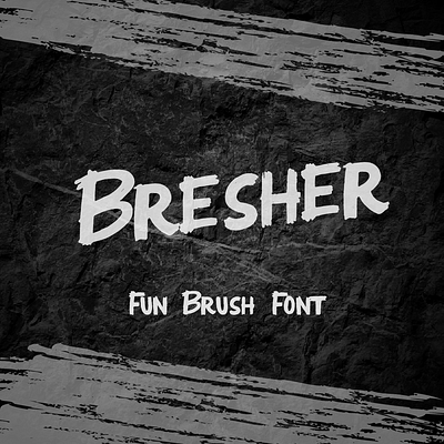 Bresher Font adobeillustrator font fontlab typography