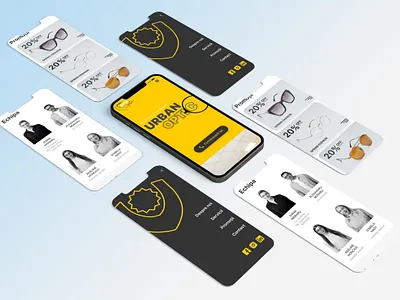 Urban Optic – Responsive – Desktop, Tablet & Mobile branding graphic design ui