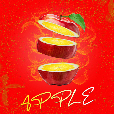 Apple - Lemon Manipulation apple lemon manipulation photoshop red yellow