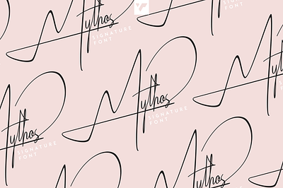 MYTHOS - ORGANIC SIGNATURE FONT brand branding bundle creative design font illustration lettering logo ui