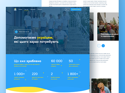 Blagodarochka - Ukrainian Charity Fund charity clean design fund help minimal mobile ui web