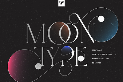 MOON TYPE CREATIVE LOGO FONT brand branding creative design font graphic design lettering logo