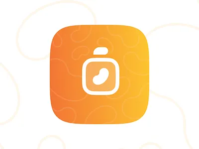 Jellybean Logo app icon branding clean logo