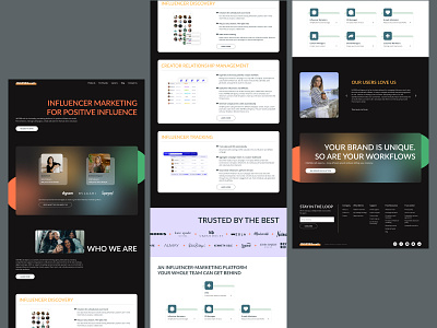 Inspire - Main Page agency color concept design landing page main page minimal trend typo ui ui design ux web web design