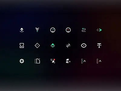 Sci-fi Game Iconography #01 icon library icon pack icons